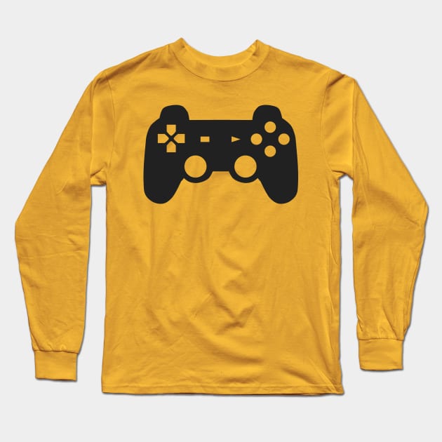 Video Game Inspired Console Playstation Dualshock Gamepad Long Sleeve T-Shirt by rayrayray90